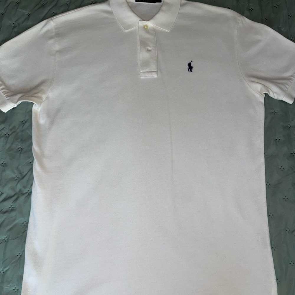 Polo by Ralph Lauren White Polo Shirt with Navy Pony